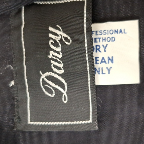 Darcy Vintage Black Romantic Whimsigoth Sweetheart Union Made Dress Size 9/10 - Picture 11 of 14